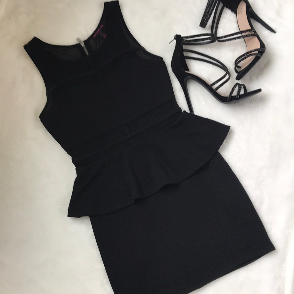 Black Peplum Dress
